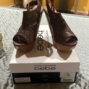 NEW vintage bebe sandals, kardashian collection